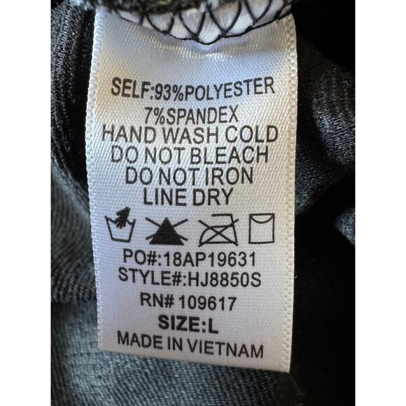 Stella Luce Black & White Plaid Knit Coatigan – Size L - Picture 4 of 5